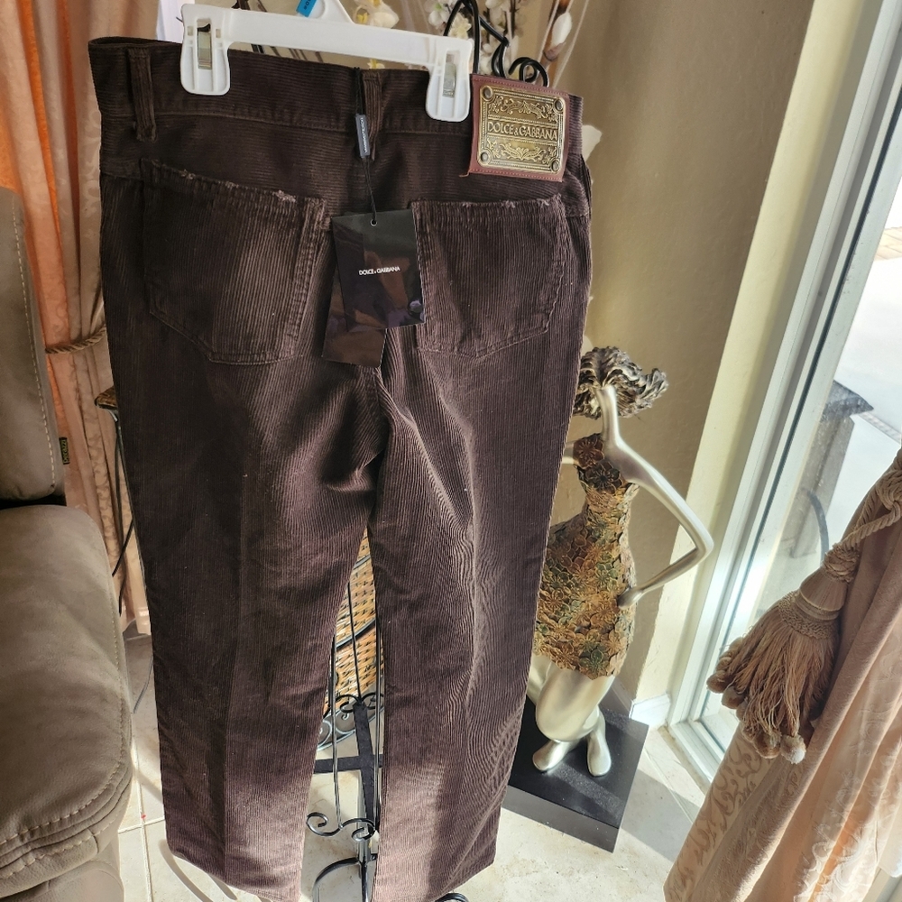 Dolce & Gabbana corduroy pants size 40 NEW - Picture 7 of 9